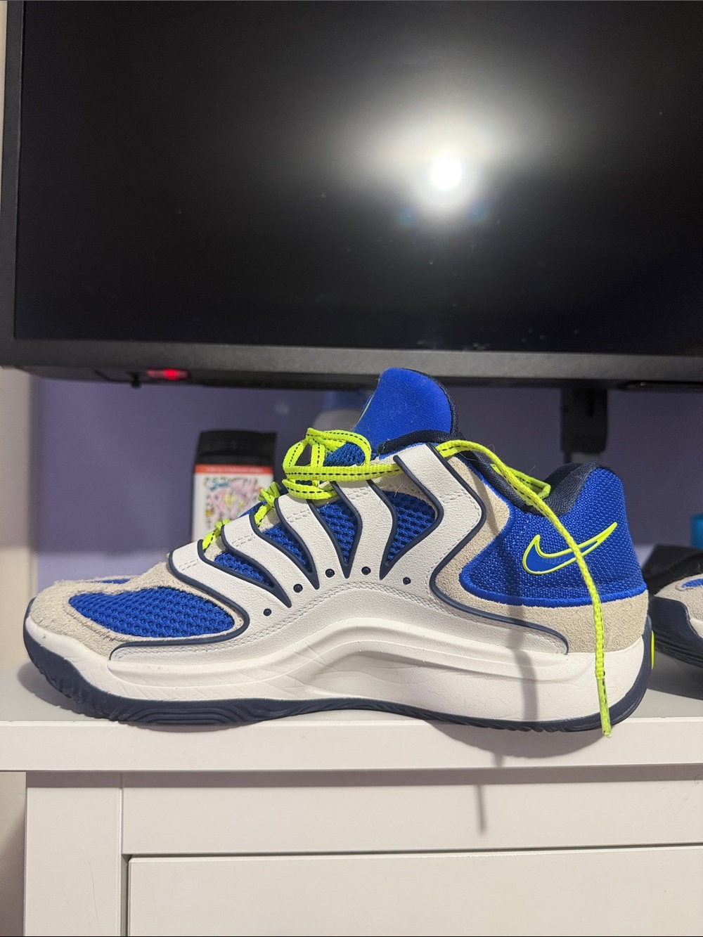 Nike Kids Royal Blue & Neon Green Sport Sneakers